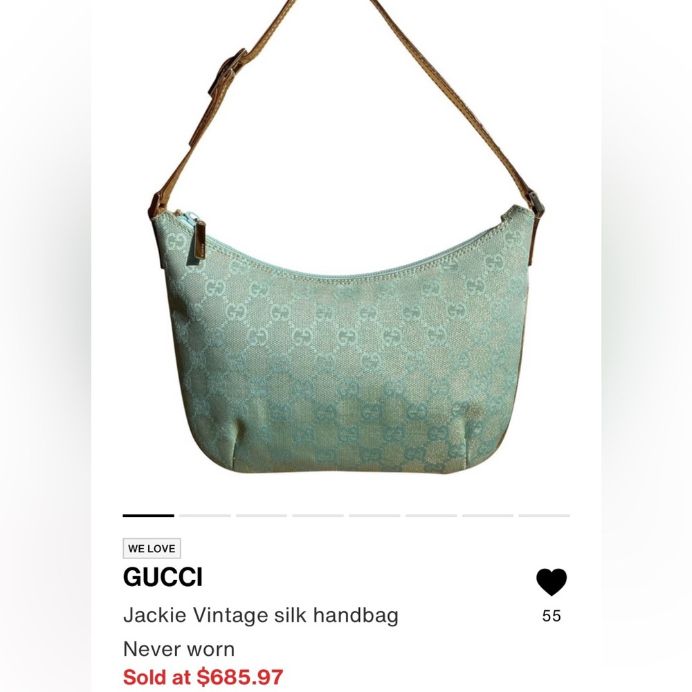 Authentic‼️Vintage Gucci bag 🤩 Tiffany blue - Picture 17 of 17